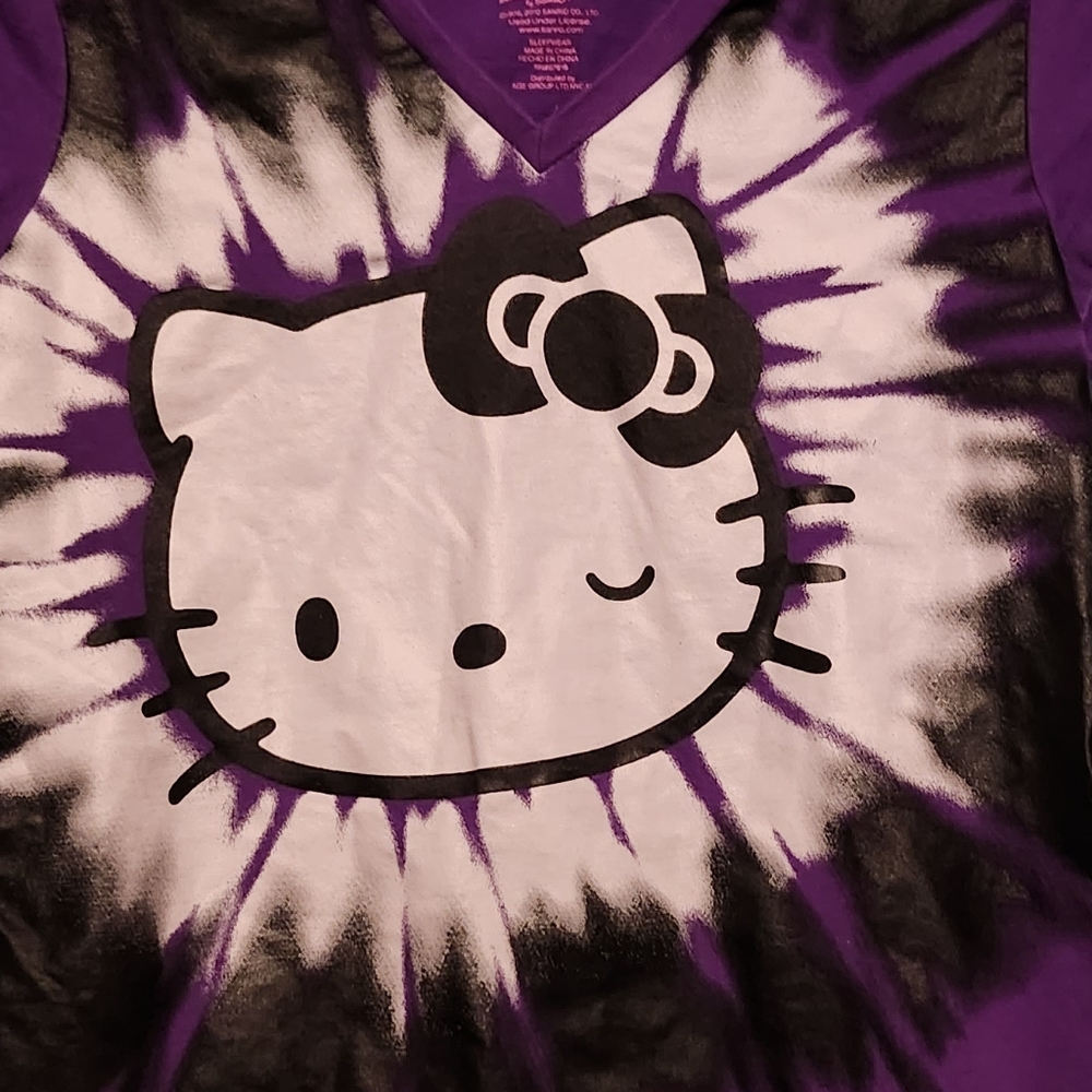 Hello Kity Girls Large V Neck Dhirt